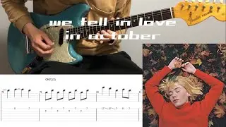 girl in red - we fell in love in october (guitar cover with tabs & chords)