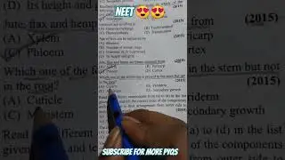 Anatomy of flowering plants class 11 mcqs for neet 