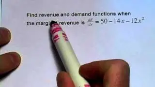 Calculus: Finding cost and revenue functions from marginal cost and revenue functions
