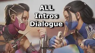 MK1 - Mileena vs Kitana - ALL Intros Dialogue