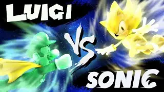 Luigi VS Sonic - Super Stick Bros