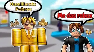 I pretended to be rich in Roblox and this is how they reacted. I ran into a hacker!