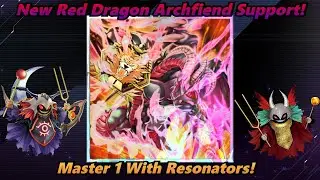 Master 1 with Resonators! New Red Dragon Archfiend Deck is Insane! Yu-gi-oh Master Duel!