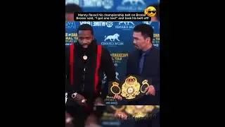 Manny Showed Off His Belt… Broner Had Enough! 😂🏆