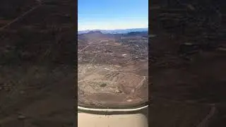 Landing at Las vegas Airport Virgin Airline