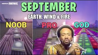 Earth, Wind & Fire - September - Noob vs Pro vs God (Fortnite Music Blocks)