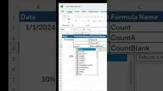 Learn the COUNTBLANK Formula in Excel #shortvideo #shorts #exceltutorial #excelshorts