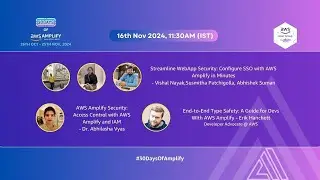 30 Days of AWS Amplify: Week 3 - Web App Security, SSO and End-to-End Type Safety