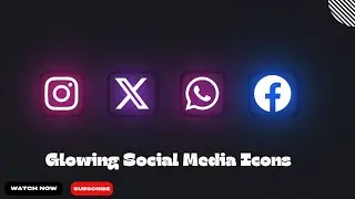 How to Creating Glowing Social Media Icons with HTML and CSS