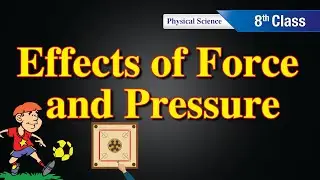 Effect of force and pressure | Class 8  | What is force? | Physical Science | by Scientia Tutorials