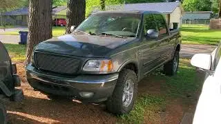 2002 Ford F150 Supercrew Lariat FX4 4x4 part 1,  project introduction walk around start up and drive