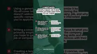 3 Mistakes People do on their Cover Letter