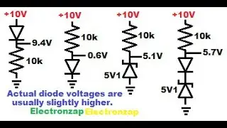 Stacking diode voltages using reverse biased zener with forward biased rectifier for electronics