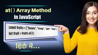 JavaScript array methods| At array method Js array
