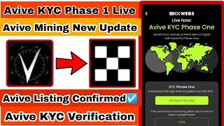 Avive KYC | Avive mining new Update | Avive KYC Process | Avive KYC Update |Avive Listing |