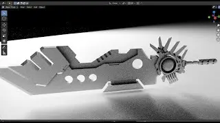 Sci-Fi Blade making - by Grid Modeler (blender addon)
