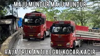 Maju Mundur Maju Mundur, Raja Truk Trailer Anti Begal Siba Surya Kocar Kacir di Sitinjau Lauik