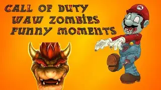 Call of Duty WAW Zombies Funny Moments! - Super Mario 64 Edition!