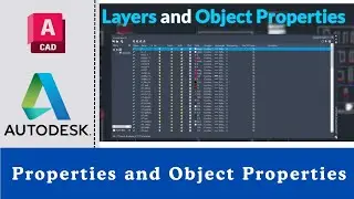 Autodesk AutoCAD Course 08 AutoCAD Layer command , Properties and Object Properties