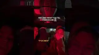 she said WE left him 👹