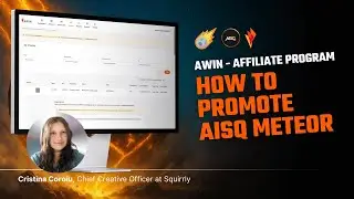 Awin Tutorial: Create Affiliate Links to Promote AISQ Meteor| Squirrly Affiliate Program