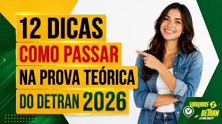 12 DICAS - COMO PASSAR NA PROVA TEÓRICA DO DETRAN 2024 - DETRAN MG  - SIMULADO DETRAN 2025