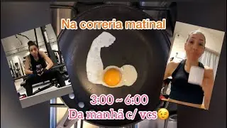 Na correria matinal 😉 Das 3:00~6:00 da manhã c/ vcs