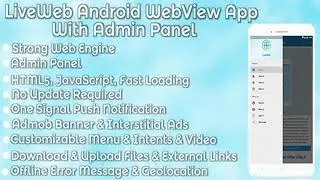 LiveWeb Android WebView App With Admin Panel | Codecanyon Scripts and Snippets