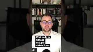 Watch latest video on how to manage multiple stakeholders  #agilemindset #stakeholderengagement