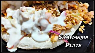 ♨️Shawarma♨️ Plated shawarma ₹ 110 /-  Anchalummoodu #shawarma #plate