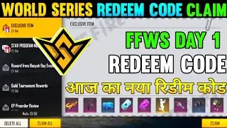 FREE FIRE REDEEM CODE TODAY 12 MAY | FREE FIRE REDEEM CODE | FREE FIRE WORLD SERIES REDEEM CODE 2021