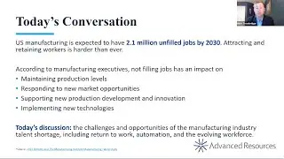 Webinar: Tackling the Manufacturing Industry Talent Shortage