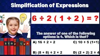Simplification of Expressions- MATH CHALLENGE | How to Simplify the Numerical Expressions| Reasoning