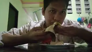 Eating Guyabano fresh from the  tree
