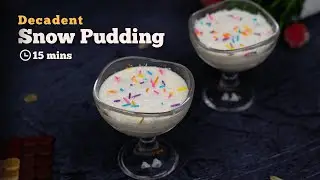 Snow Pudding | Easy Pudding | Easy Desserts | No Bake Desserts | Cookd