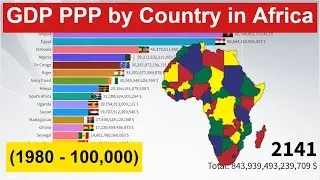 GDP PPP by Country in Africa (1980 - 100,000)