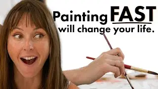 Why painting QUICKLY with watercolor is the way to go...