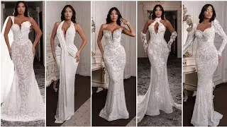 Clean crisp wedding dresses 2025 Simple Elegant