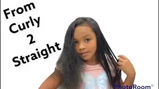 Curly to straight: Shelby’s 1st trip to the Salon