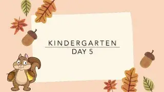 BSD Home Activities September- Squirrel Theme-  Kindergarten Day 5