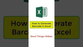 How to Generate Barcode in Excel || MS Excel Tutorial