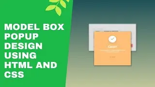 Model Popup Box Design Using HTML And CSS || Code Mark