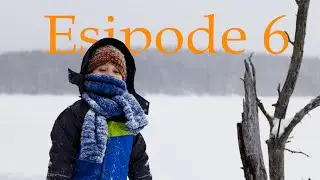 Sam and I Snowshoeing on Good Lake North of Dryden
