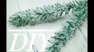 Fir twig from foamiran/Artificial snow