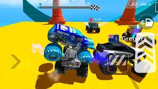 Monster Truck Mega Tracks Ramp // Extreme Monster Truck Impossible Mega Tracks 3D Android Gameplay