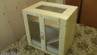 Мини витрина из массива дерева для дегу.