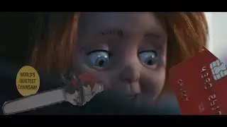 Chucky looks at the world's quietest chainsaw !! - Chucky | S02xE08 (Season 2 Finale/Scene)