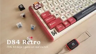 Dustsilver D84 Retro Keyboard Unbox, Review and Sound Test.