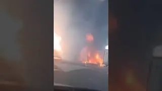 Big Blast on gas filling station