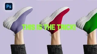 1-minute Photoshop - Turn Any Color to Any Color #photoshop